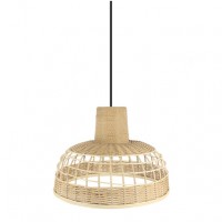Distribuidor - Lâmpadas Diversas | Colgantes Rustica | COLGANTE BAMBU BRAGANZA NEG/NATURAL 1XE27 REGX42X 42CM Ref: 222994286